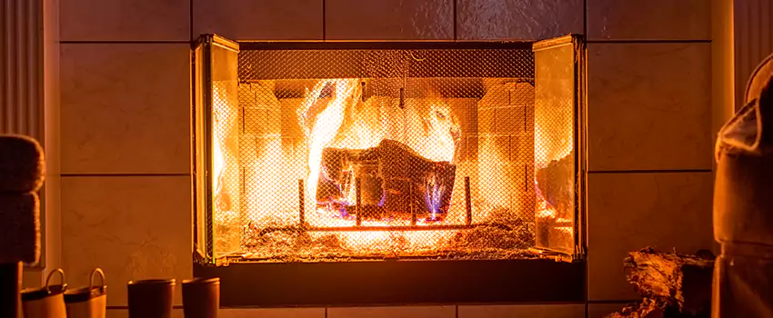 Mendota Hearth Landscape Fireplace Installation in Bull Run, Virginia