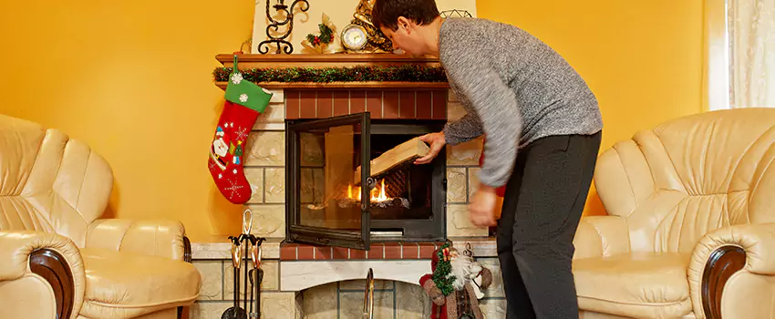 Rusted Metal Fireplace Restoration in Bull Run, Virginia